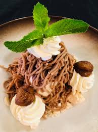 Coupe Nesselrode – Chestnut cream dessert at Restaurant Löwen Pfungen