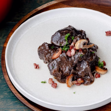 Hirsch Pfeffer dish at Restaurant Löwen Pfungen