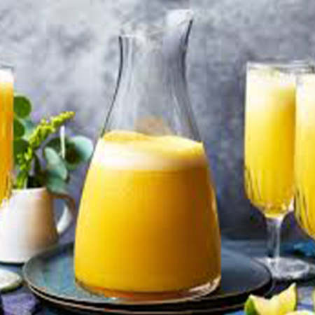 Mango Sorbet Mango mit Prosecco