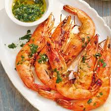 Riesencrevetten – Jumbo shrimp dish at Restaurant Löwen Pfungen