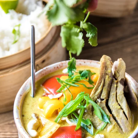 Thunfisch Reis & Curry – tuna rice curry dish with vegetables