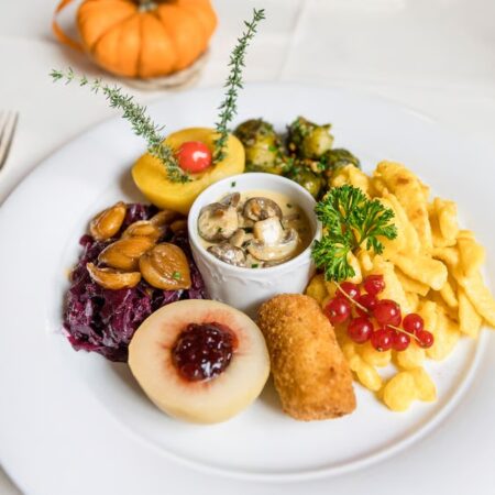 Vegetarischer Wildteller – Vegetarian wild platter at Restaurant Löwen Pfungen