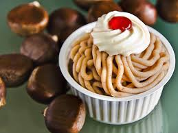 Vermicelles – Chestnut dessert at Restaurant Löwen Pfungen