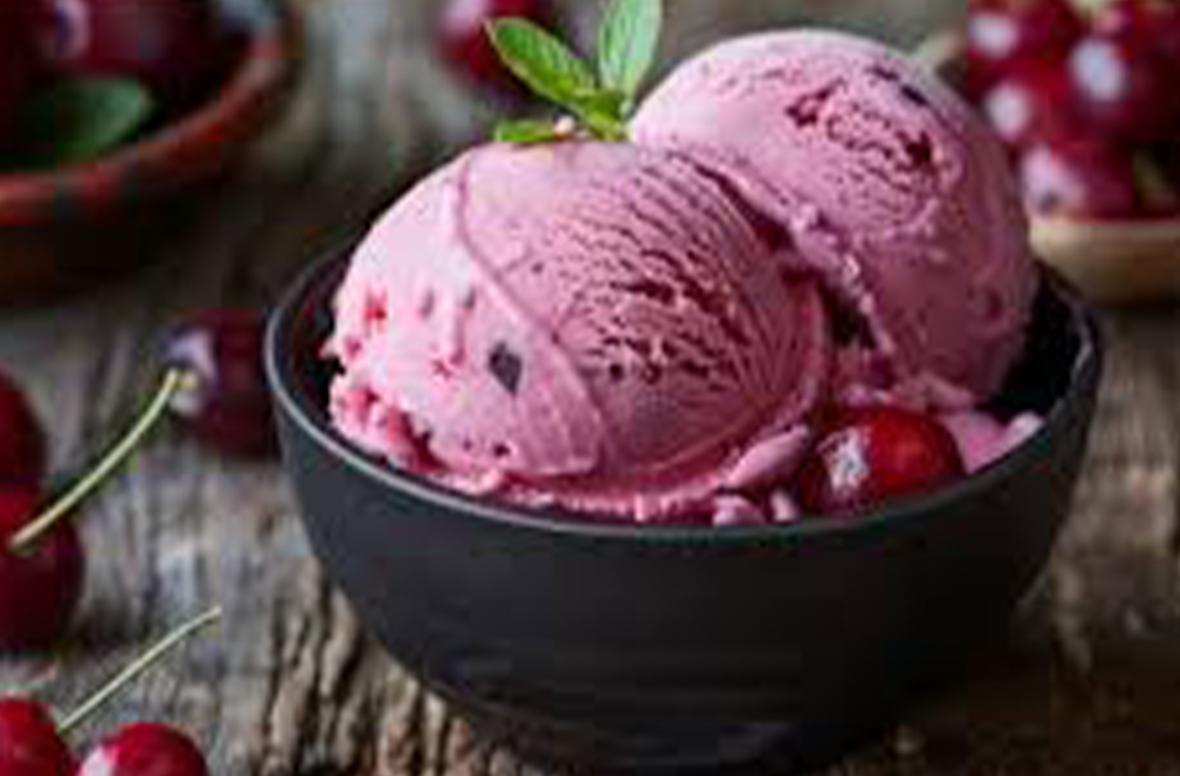 Mango Sorbet Mango mit Prosecco