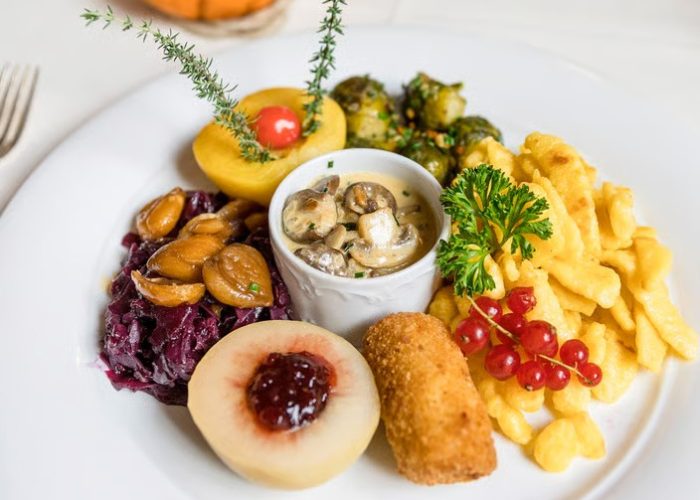 Vegetarischer Wildteller – Vegetarian wild platter at Restaurant Löwen Pfungen